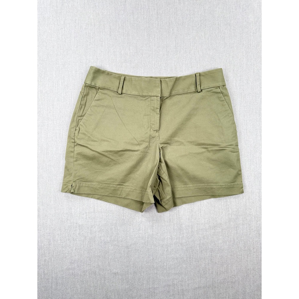 Loft Rivera‎ Shorts Olive Green Chino Mid Rise 6 Inch Inseam Size 10 NEW